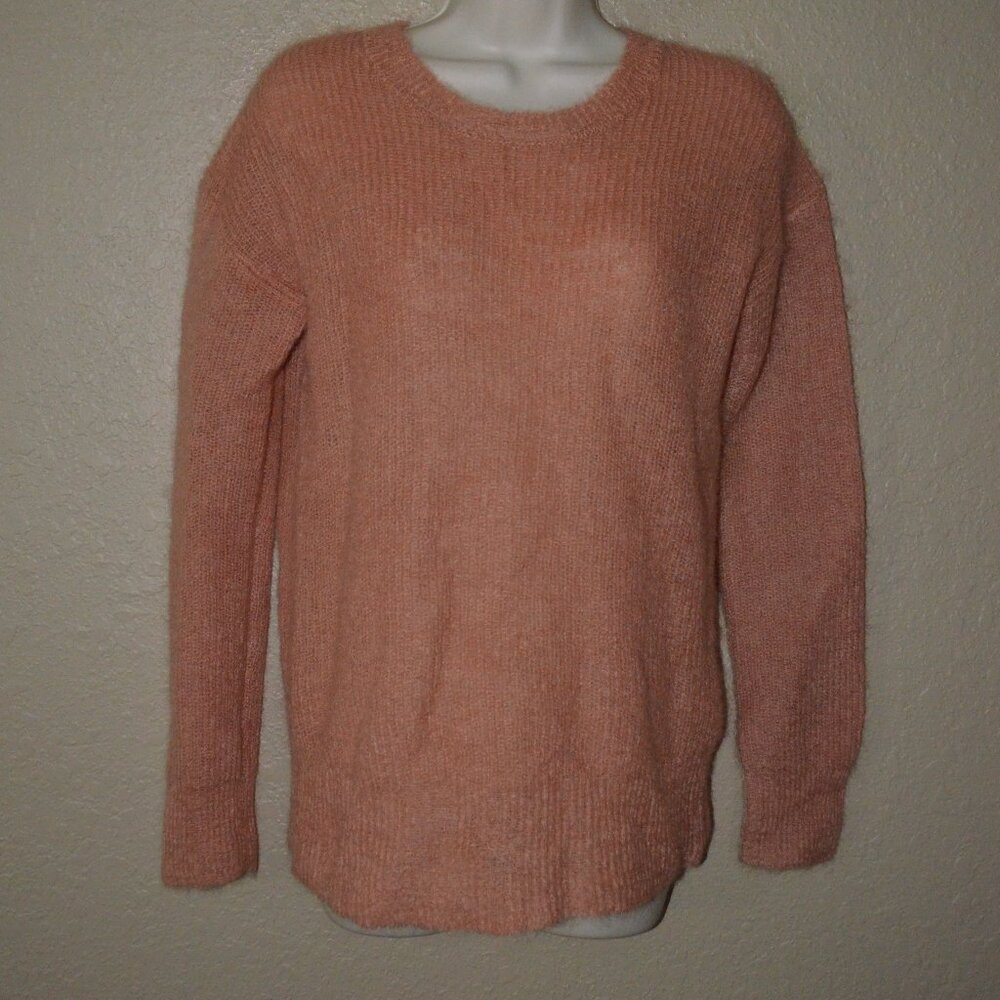 NWOT Sz S By Malene Birger Salmon Pink Kidmohair Blend Sweater